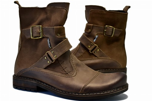 Brązowe Buty Motocyklowe