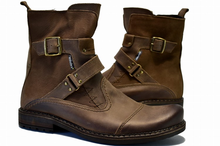 Brązowe Buty Motocyklowe