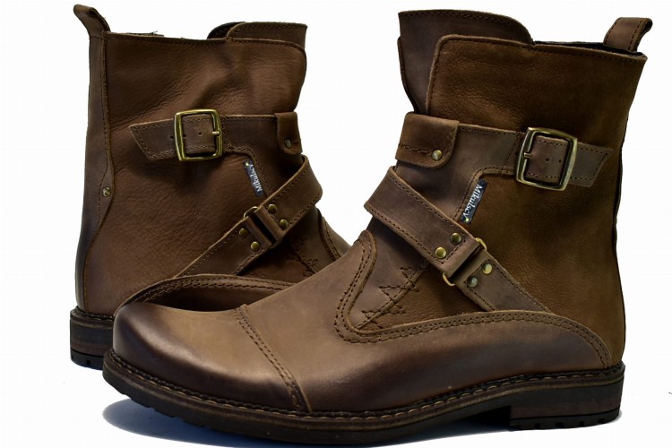 Buty na Chopper Brązowe