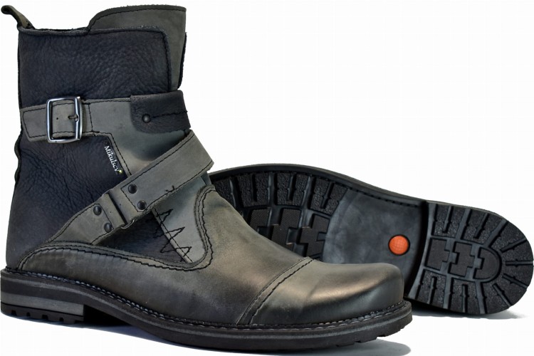Szare Buty na Motocykl