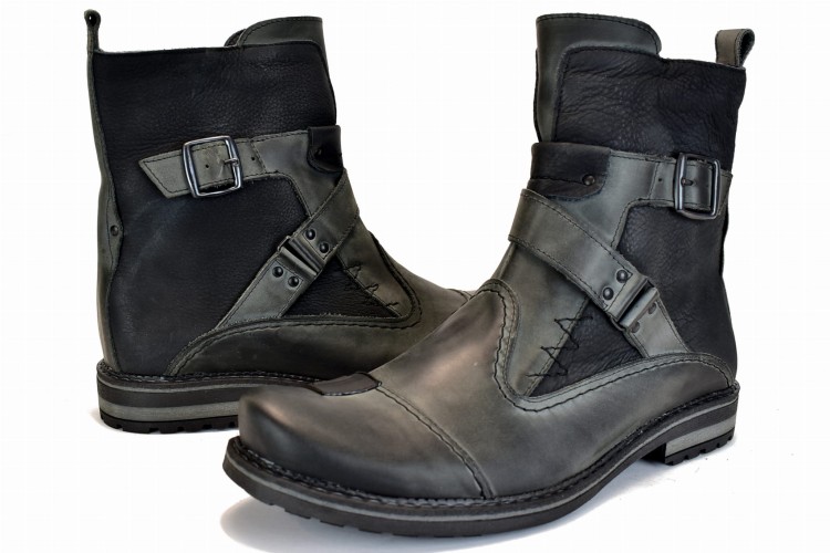 Szare Buty Motocyklowe