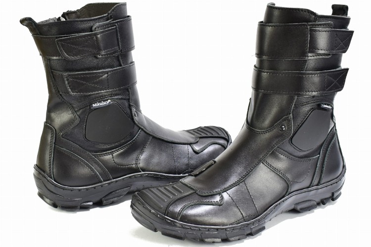 Czarne Buty na Sportowy Motocykl