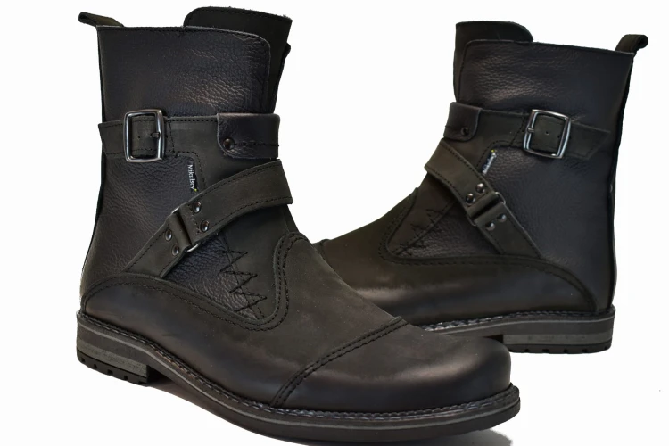 Czarne Militarne Buty