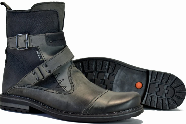 Szare Buty na Motocykl
