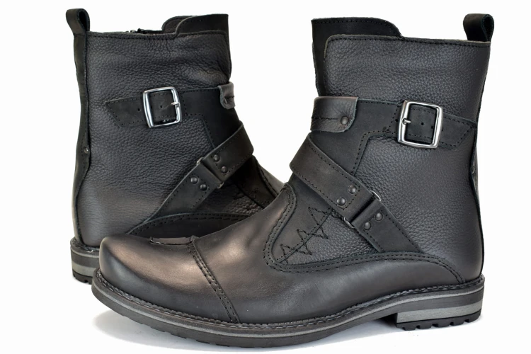 Czarne Buty na Chopper